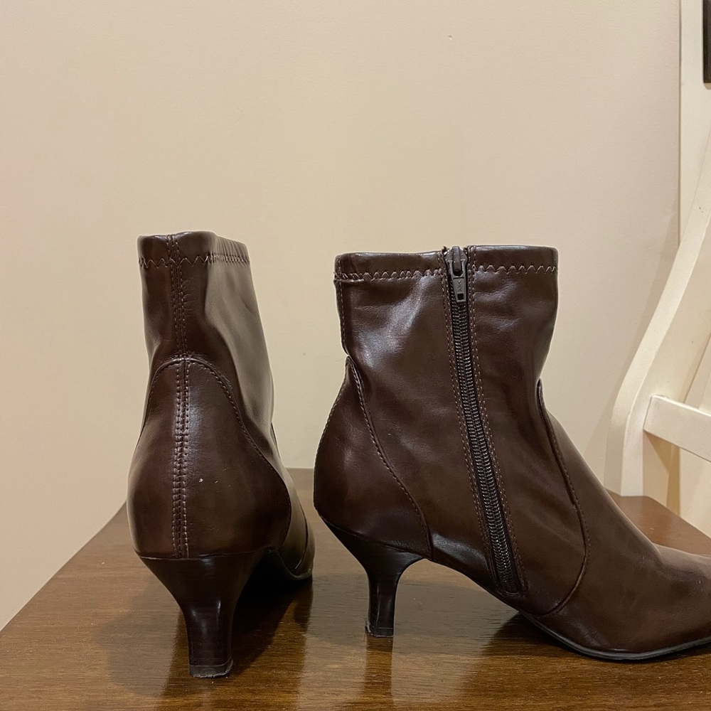 Bass Faux Leather Booties
